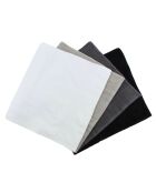 4 Serviettes de bain Rainbow blanc/gris/noir - 50x90 cm